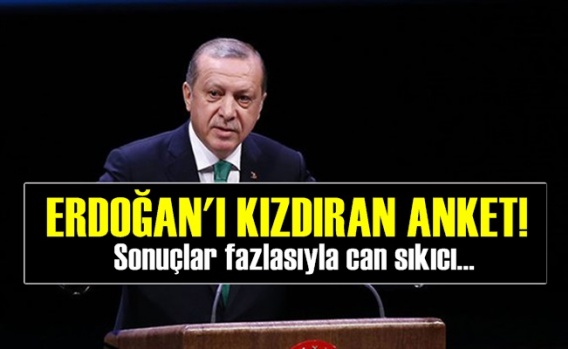 Erdoğan'ı Kızdıran Anket!
