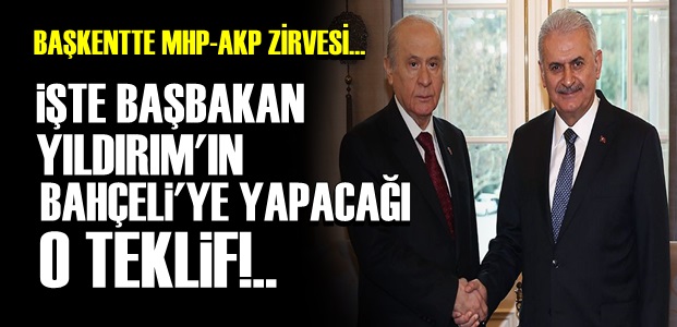 AKP-MHP' ZİRVESİNDEN 'TEKLİF' ÇIKTI!..