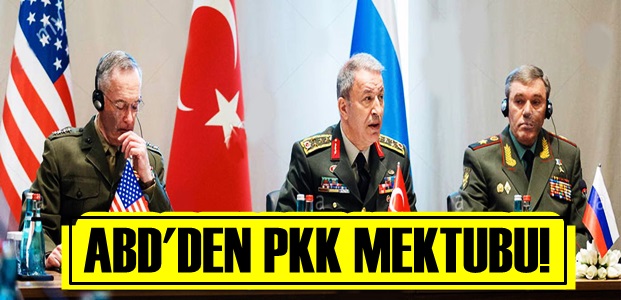 ABD'DEN FLAŞ PKK MEKTUBU!