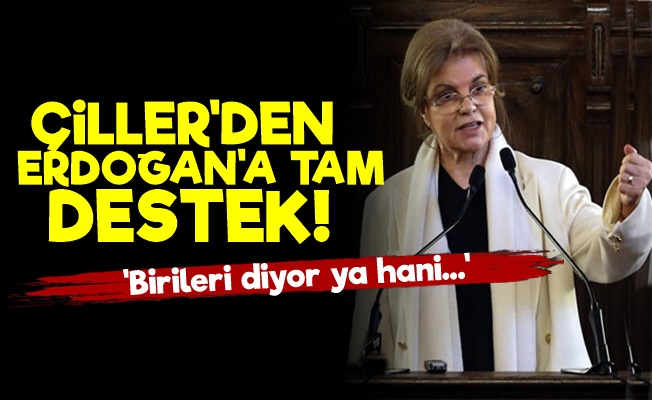 Tansu Çiller'den Erdoğan'a Tam Destek!