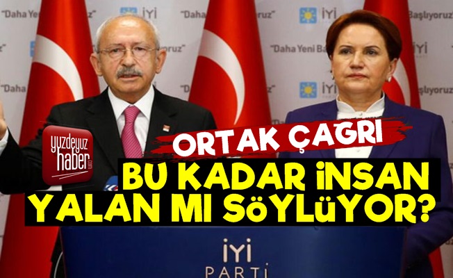 Kılıçdaroğlu Ve Akşener'den Ortak Çağrı!