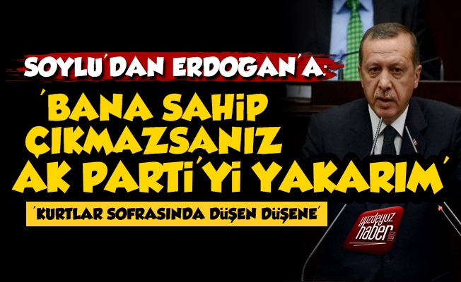 Soylu'dan Erdoğan'a: Bana Sahip Çıkmazsanız...