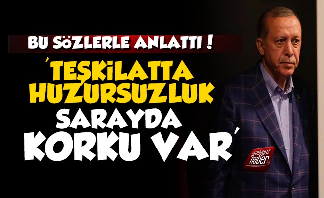 'AKP Teşkilatı Huzursuz, Sarayda Korku Var'