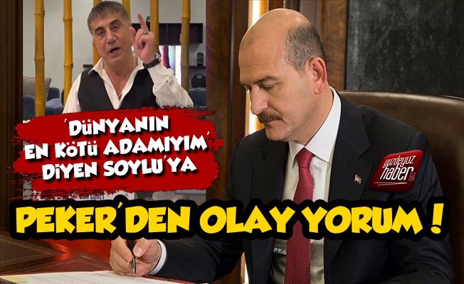 Süleyman Soylu'ya Peker'den Olay Yorum