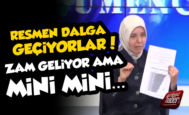 AKP'li Erdoğan: Zamlar Mini Mini Yapılıyor...