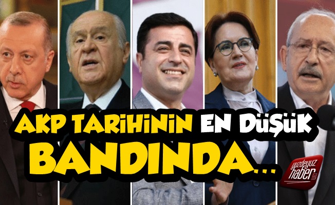 AKP Tarihinin En Düşük Bandında, Bomba Rakamlar!