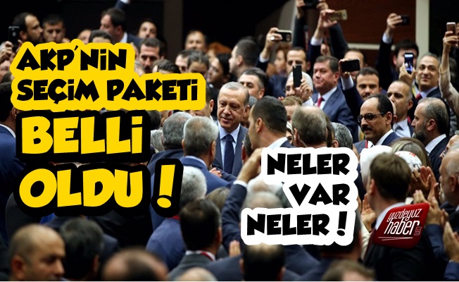 AKP'nin Seçim Paketi Belli Oldu, İçinde Neler Var Neler!