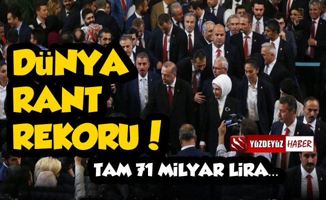 AKP İle Hayaldi Gerçek Oldu, Dünya Rant Rekoru!