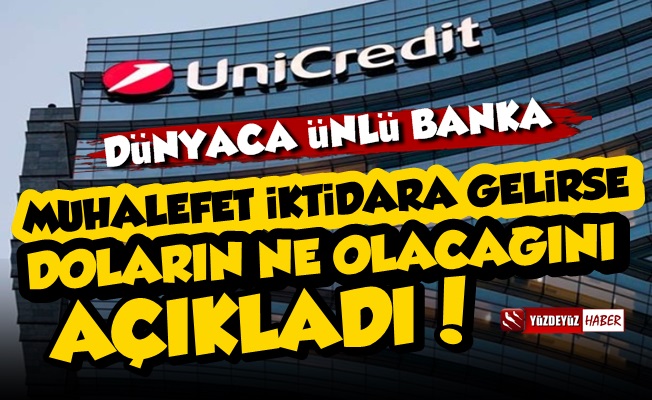 Dünyaca Ünlü Banka Unicredit'ten Dolar Açıklaması!
