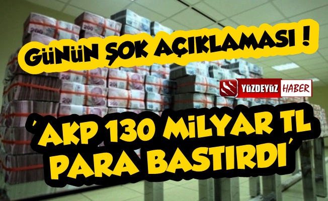 Günün İddiası! AKP 130 Milyar TL Para Bastırdı...