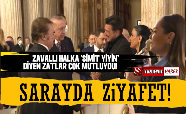 Halka 'Simit Yiyin' Diyen Hülya Avaşar ve Arkadaşlarına Sarayda Ziyafet!