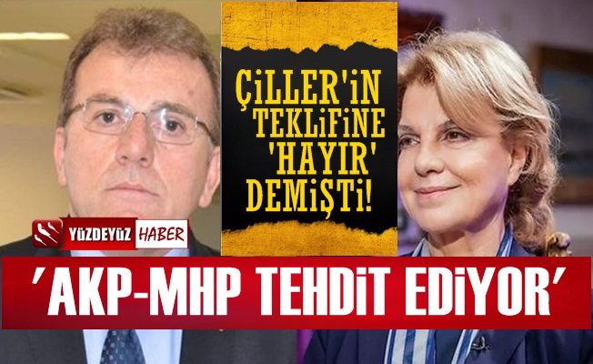 Vecdi Öz: AKP-MHP'den Çiller İçin Tehdit Ediliyorum...