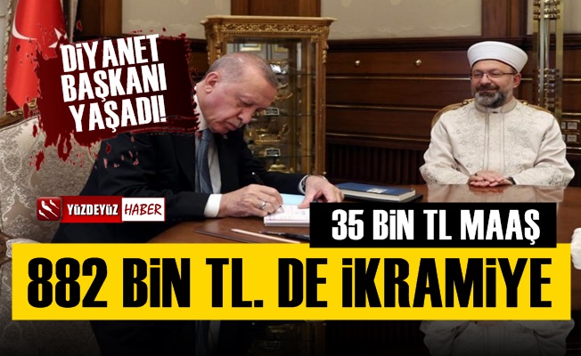 Diyanet Başkanı Ali Erbaş'a 35 Bin TL Maaş, 882 Bin lira İkramiye