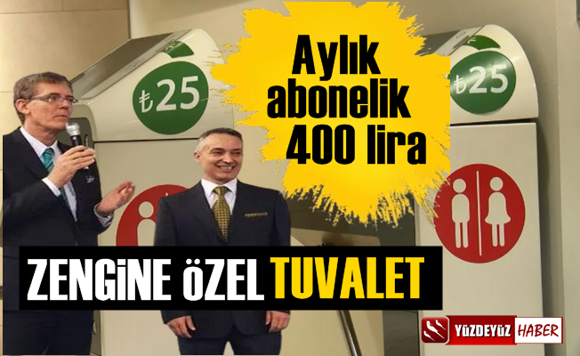 Bu da oldu, İstanbul'da VIP tuvalet dönemi, giriş 25 lira