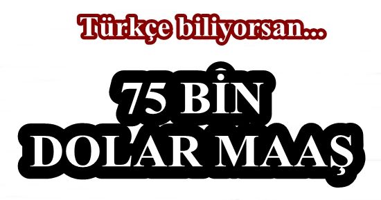 75 BİN DOLAR MAAŞ İLE TÜRKÇE BİLEN AJAN...