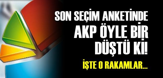 AKP'YE ANKET ŞOKU...