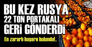22 TON PORTAKAL GERİ GÖNDERİLDİ!..