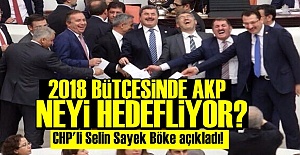 2018 BÜTÇESİNDE AKP'NİN 3 TERCİHİ...