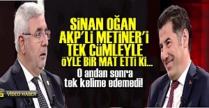 AKP'Lİ METİNER'İ TEK CÜMLE İLE ÖYLE BİR MAT ETTİ Kİ...