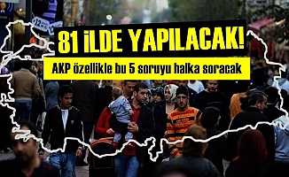 AKP 81 İLDE BU 5ORUYU HALKA SORACAK!
