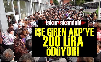 İşkur'da İşe Girenler AKP'ye Para Ödemek Zorunda!