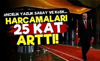 Erdoğan'ın Harcamaları 25 Kat Arttı!