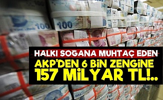AKP Patronlara Bol Kepçe İle; 157 Milyar TL...