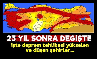 İşte Türkiye'nin Yeni Deprem Haritası!