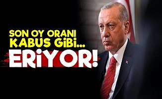 Erdoğan'ın Oyları Eriyor!
