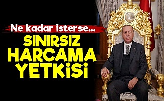 Erdoğan'a Sınırsız Harcama Yetkisi Verildi!