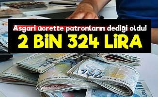 Asgari Ücret 2 Bin 324 Lira!