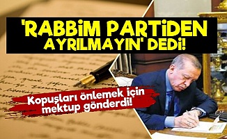 Erdoğan'dan İlçe Başkanlarına Mektup!
