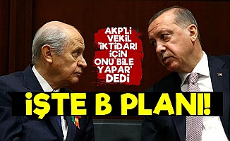 AKP'li Vekil Erdoğan'ın B Planını Açıkladı!