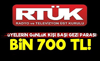 RTÜK Üyelerine Günlük Bin 700 TL!..