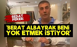 Sedat Peker: Berat Albayrak Beni Yok Etmek İstiyor