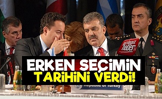 Ali Babacan Erken Seçimin Tarihini Verdi!