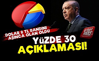 AKP'ye Dolar Şoku! Yüzde 30 Bandı Kırıldı