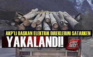 Son Dakika... AKP'li Başkan Elektrik Direklerini Satarken Yakalandı!