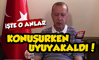 Erdoğan Konuşurken Bir Anda Uyuyakaldı