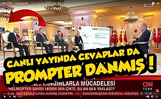 Erdoğan'a CNN Türk'te Prompter Şoku
