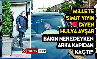 Millete 'Simit Yiyin' Diyen Hülya Avşar Arka Kapıdan Kaçtı!