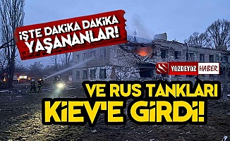 Son Dakika.. Rus Tankları Kiev'de...