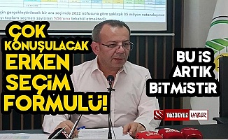 Tanju Özcan'dan Bomba Erken Seçim Önerisi!