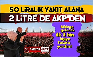 Erdoğan Talimat Verdi! 50 TL'lik Benzin Alana 2 Litre Partiden!..