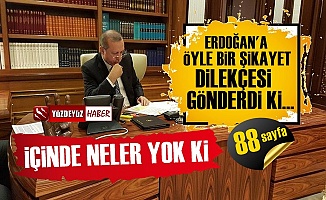 Hanefi Avcı'dan Erdoğan'a 88 Sayfalık Şikayet Dilekçesi