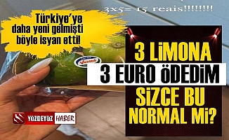Türkiye'deki Fiyata İnanamadı, 3 Limon 3 Euro Olur mu?