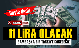 'Dolar 11 Lira Olacak, Bambaşka Bir Türkiye Göreceğiz'
