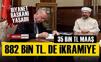 Diyanet Başkanı Ali Erbaş'a 35 Bin TL Maaş, 882 Bin lira İkramiye