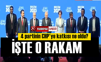4 partinin CHP'ye katkısı ne oldu, işte o rakam!
