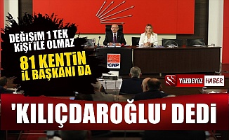 CHP'li 81 il başkanı 'Kılıçdaroğlu ile devam' dedi
